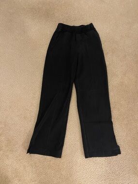 Old Navy Black Wide-Leg Pull-On Sweatpants